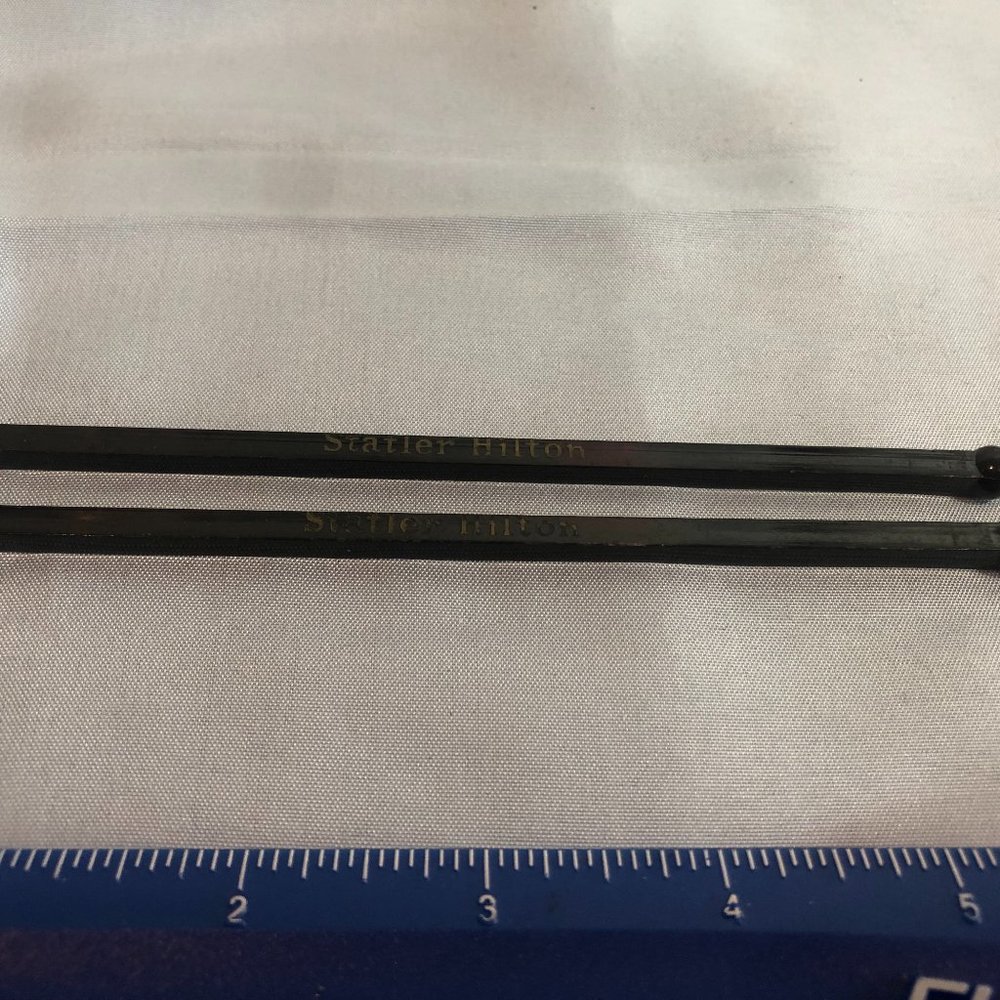 VINTAGE LOT of 2 Statler Hilton Swizzle Stir Sticks #F62